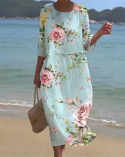 Verity™ | Sunset Bloom Maxi Dress