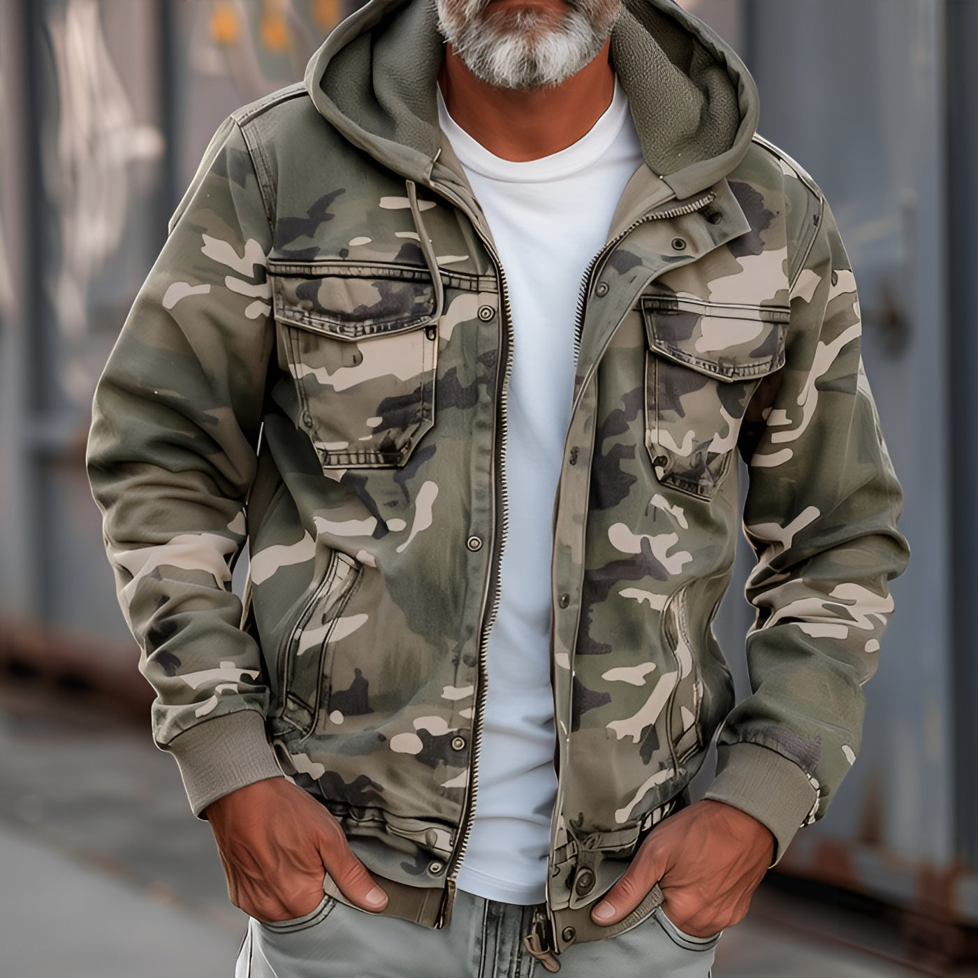 Frank | Camouflage Pattern Jacket