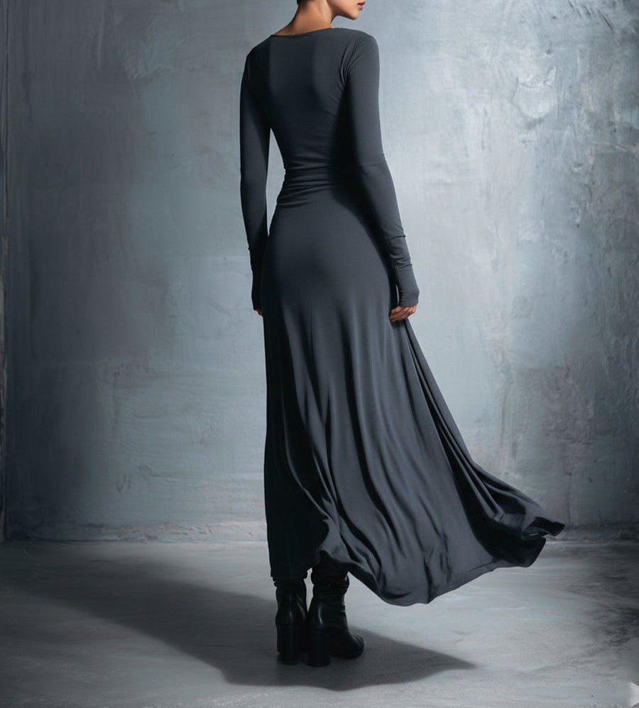 Katrina™ | Long dress with side knot