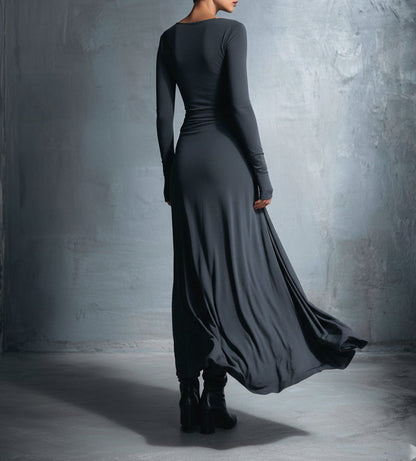 Katrina™ | Long dress with side knot