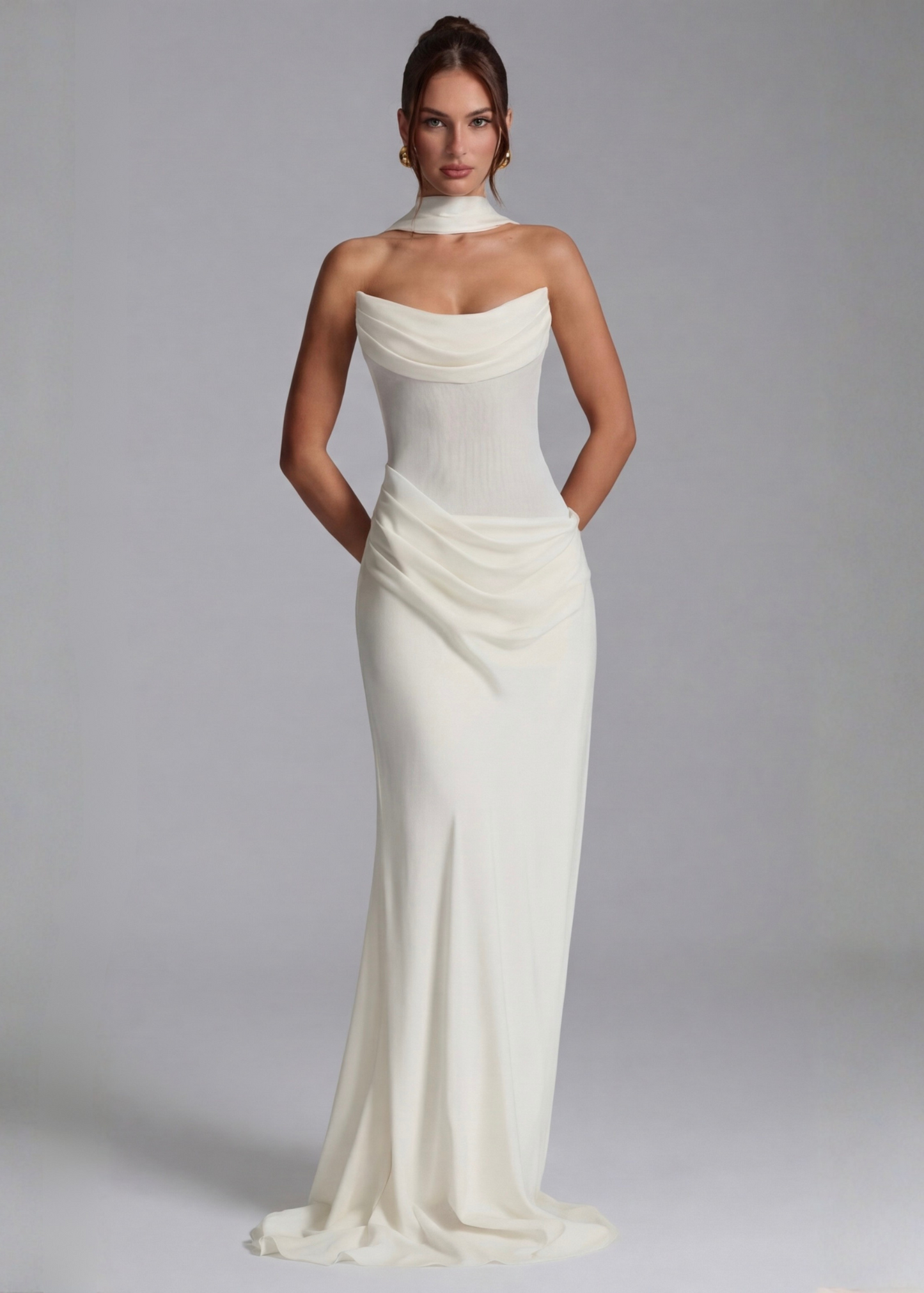 Muse™ – Maxi Dress (Elegant Draped Silhouette & Timeless Glamour)