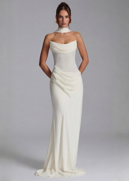 Muse™ – Maxi Dress (Elegant Draped Silhouette & Timeless Glamour)