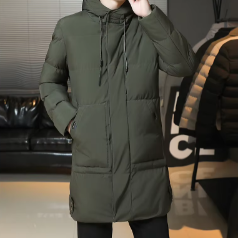Emmanuel | Elegant Long Winter Coat for Men