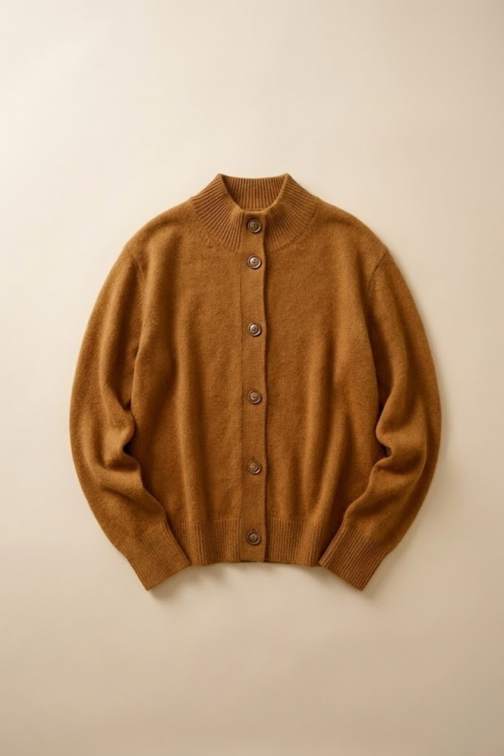 Lindsey Womens Cashmere Blend Cardigan with Statement Buttons