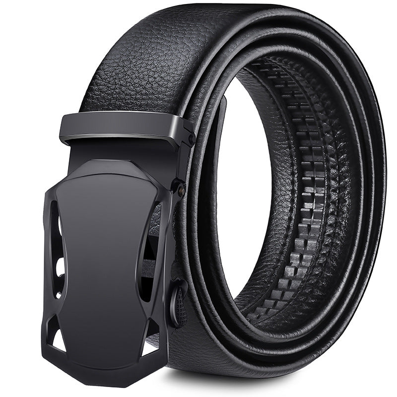 Perry™ | Men’s Soft Leather Belt – Automatic Buckle Casual Style