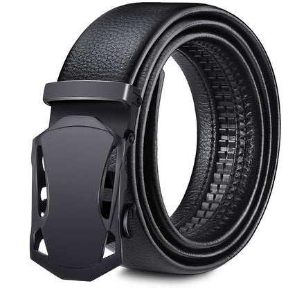 Perry™ | Men’s Soft Leather Belt – Automatic Buckle Casual Style