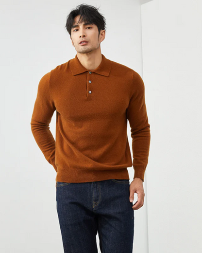 Paul Cashmere Polo Sweater