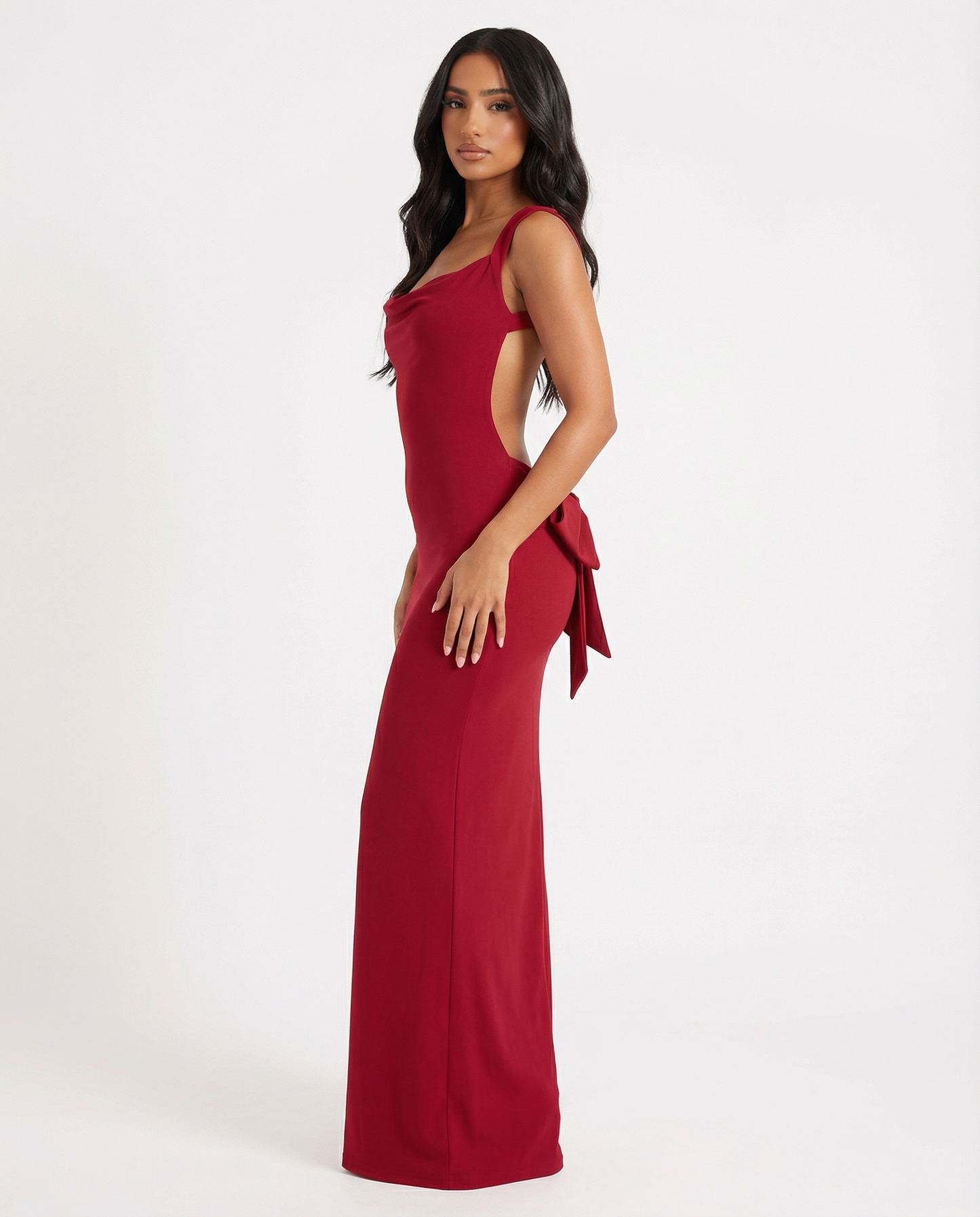 Backless Muse™ – Maxi Dress (Sculpted Minimalism & Bold Elegance)