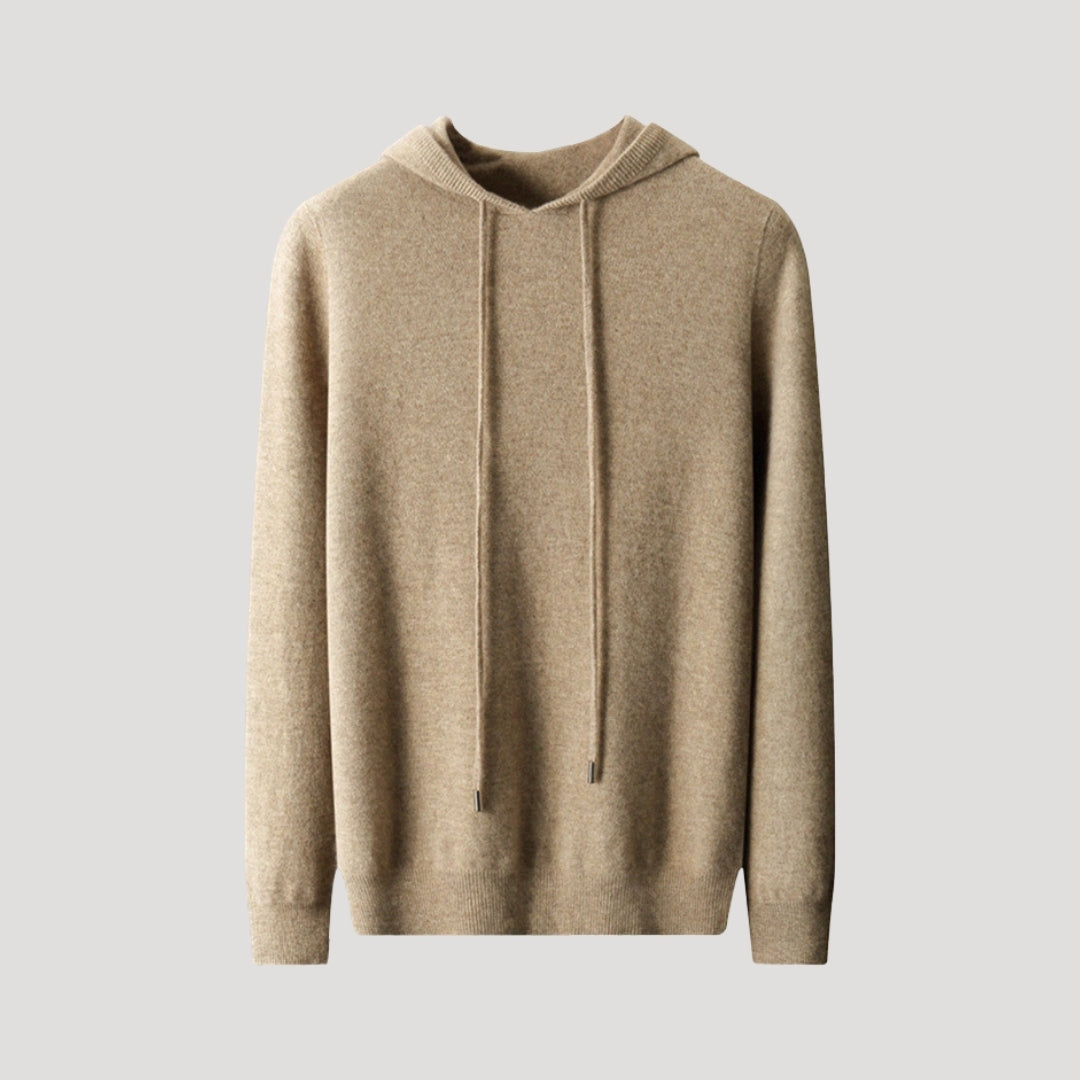Rainer | Herren Frühlings Kaschmir-Kapuzenpullover — Weicher Strick-Hoodie in 7 Farben | Westmere