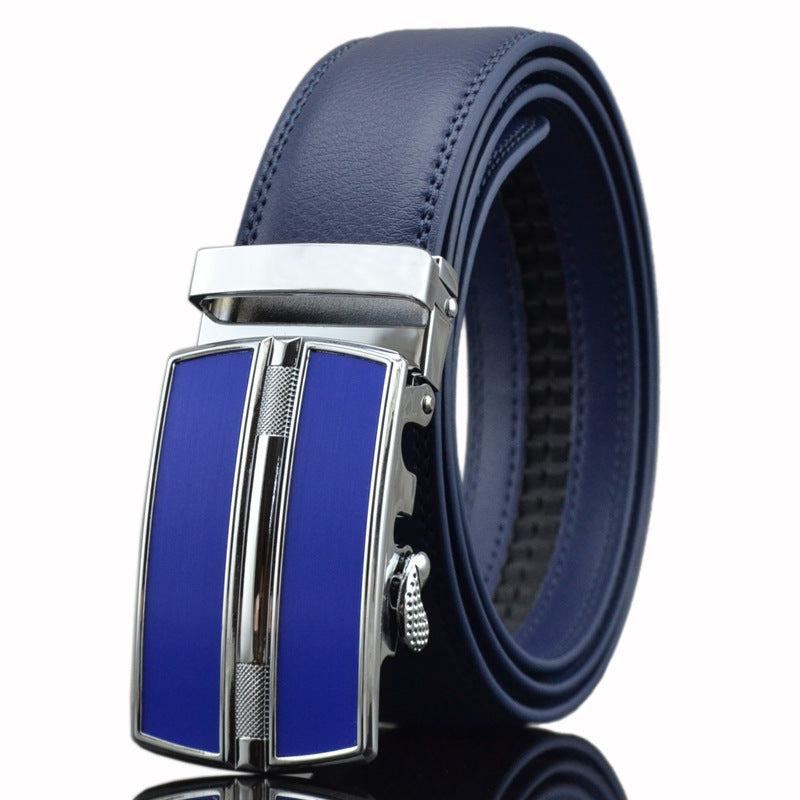 Terrence™ | Men’s Cowhide Leather Belt – Automatic Buckle Business Style