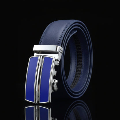 Terrence™ | Men’s Cowhide Leather Belt – Automatic Buckle Business Style