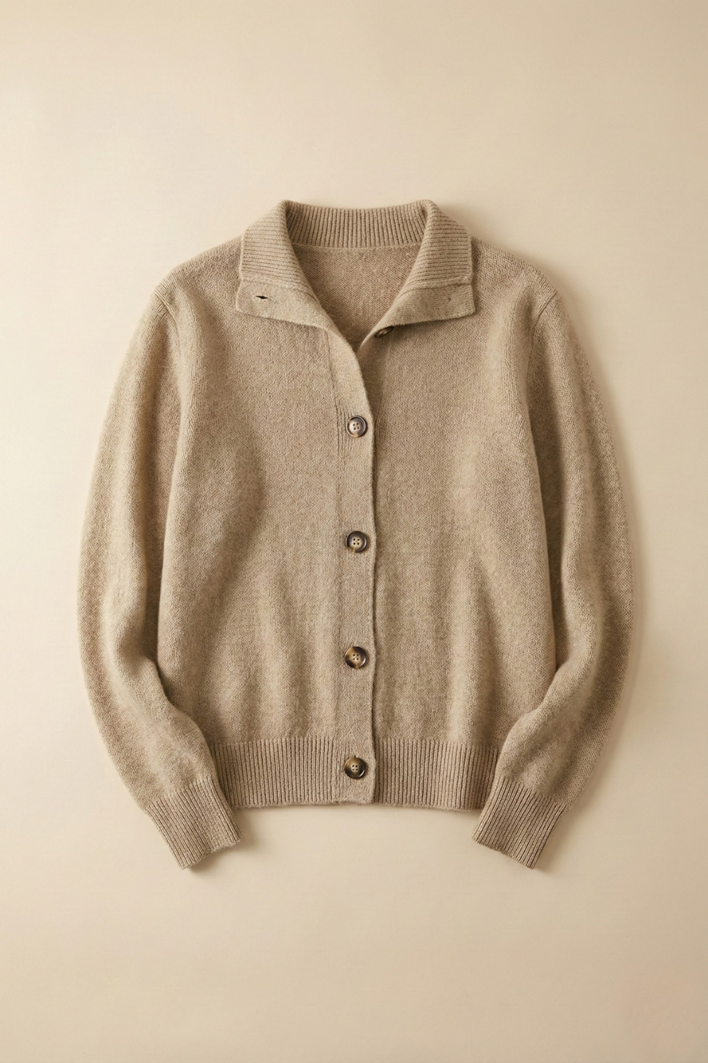 Lindsey Womens Cashmere Blend Cardigan with Statement Buttons