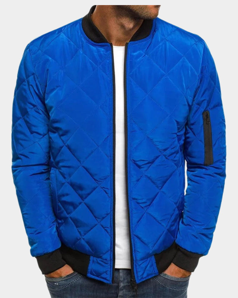 Andrew | Herren Gesteppte Bomberjacke — Quilted Bomber Classic in 6 Farben S–3XL | Westmere