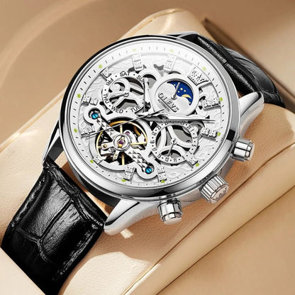 Tobias™ | Mechanical Automatic Watch with Leather Band