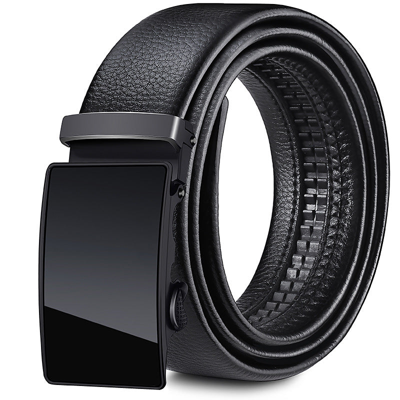 Perry™ | Men’s Soft Leather Belt – Automatic Buckle Casual Style