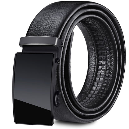 Perry™ | Men’s Soft Leather Belt – Automatic Buckle Casual Style