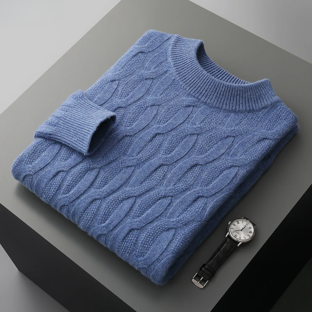 Patrick - Elegant pattern cashmere sweater