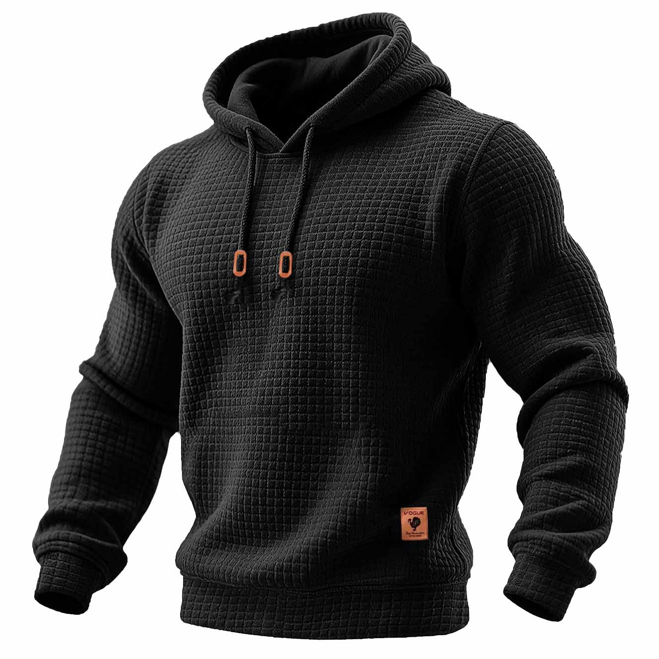Kaelric™ | Quilted Waffle Knit Hoodie