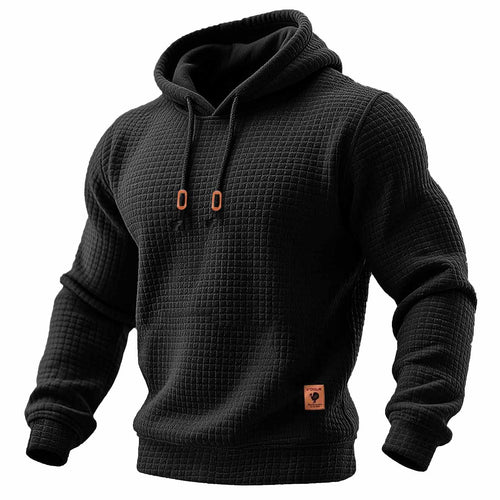 Kaelric™ | Quilted Waffle Knit Hoodie