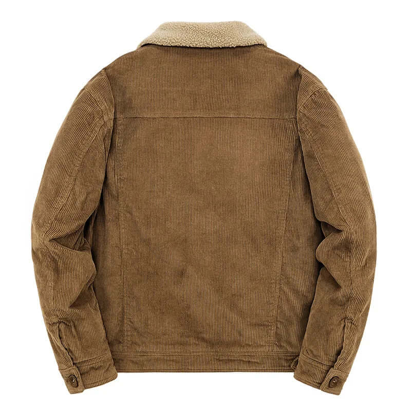 Ryan Mens Corduroy Windbreaker Jacket, Relaxed Fit