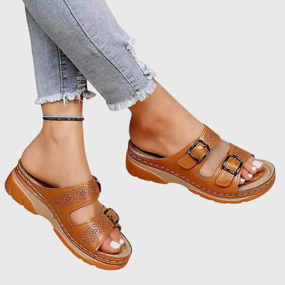 Deena™ | Orthopedic Leather Sandals