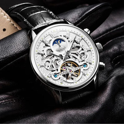 Tobias™ | Mechanical Automatic Watch with Leather Band