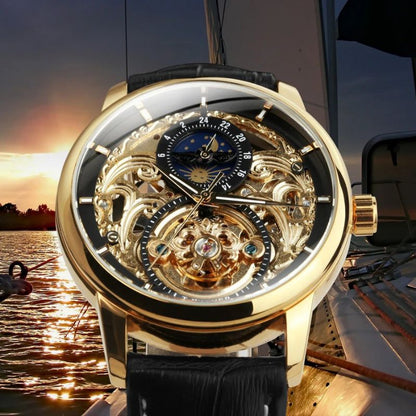 Vaughn™ | Moon Phase Skeleton Automatic Watch