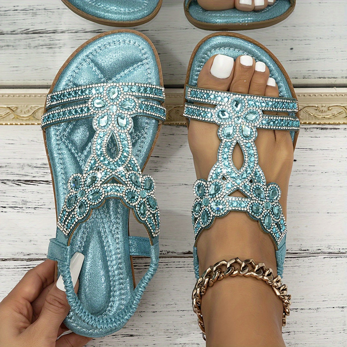 Maison™ | Orthopedic Crystal Sandals