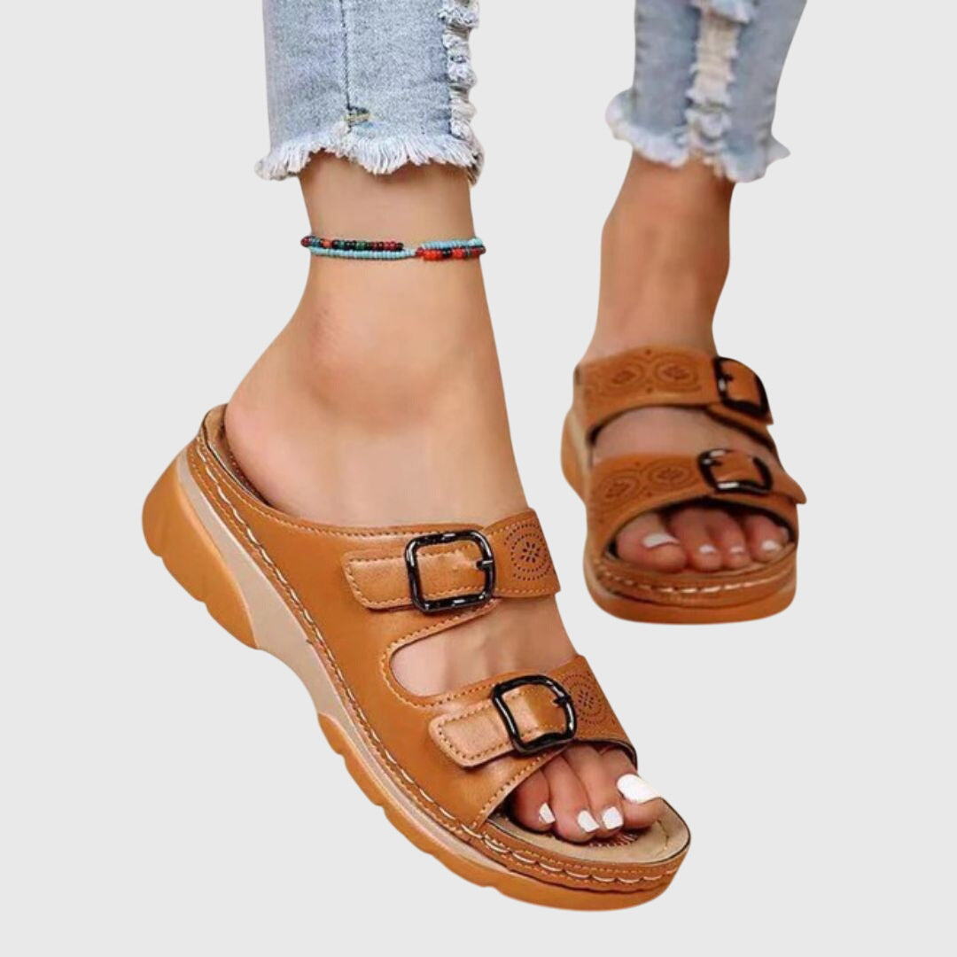 Deena™ | Orthopedic Leather Sandals