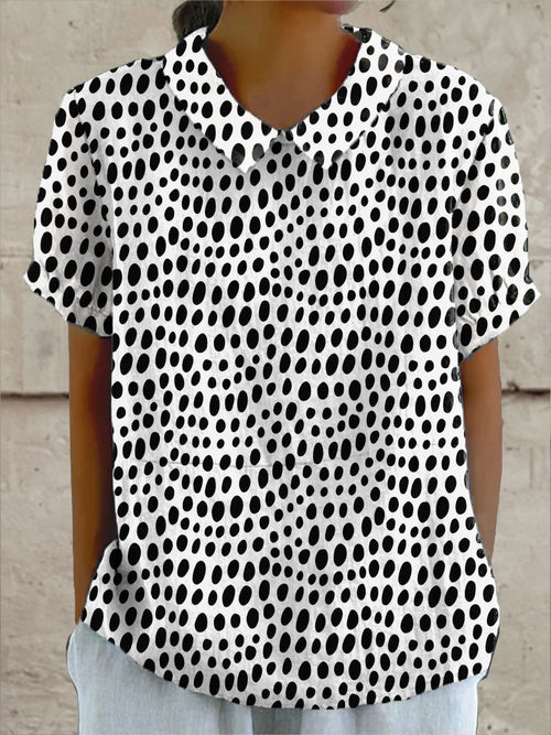 Lily™ | Polka Dot Print Shirt