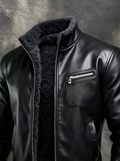 BRANDON | BLACK LEATHER JACKET