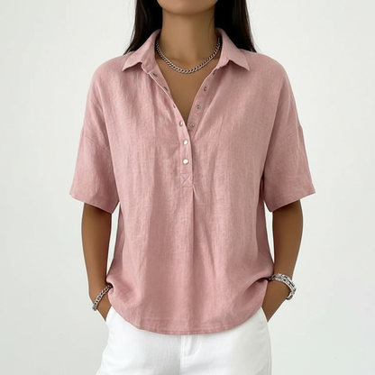 Tessa™ | Blouse with Collar and Button Detail