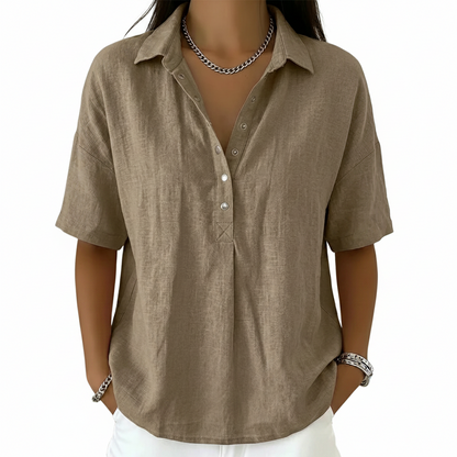 Tessa™ | Blouse with Collar and Button Detail