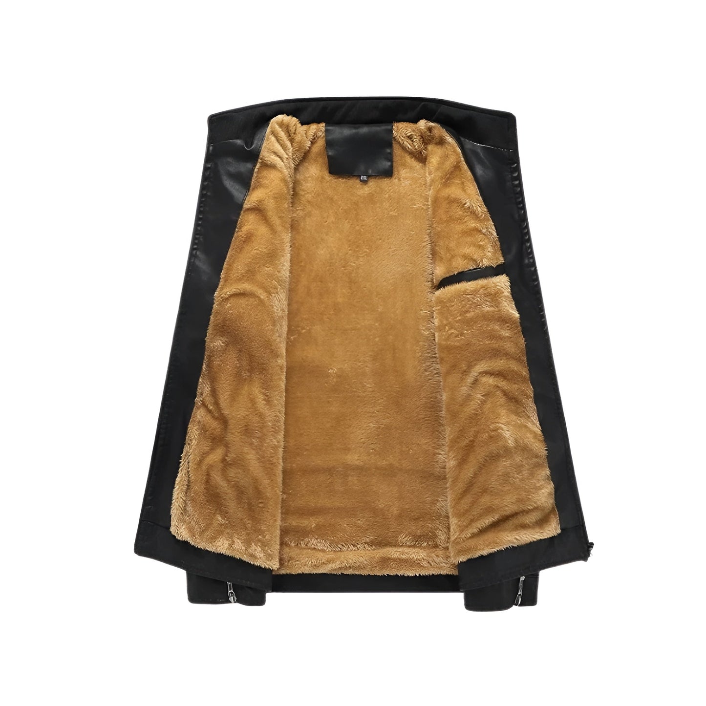 Sebastian | Retro leather jacket with fleece lining