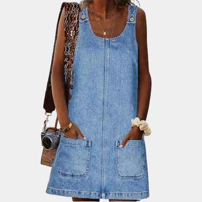 Emma™ |  Relaxed Denim-Look Dress
