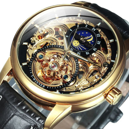 Vaughn™ | Moon Phase Skeleton Automatic Watch