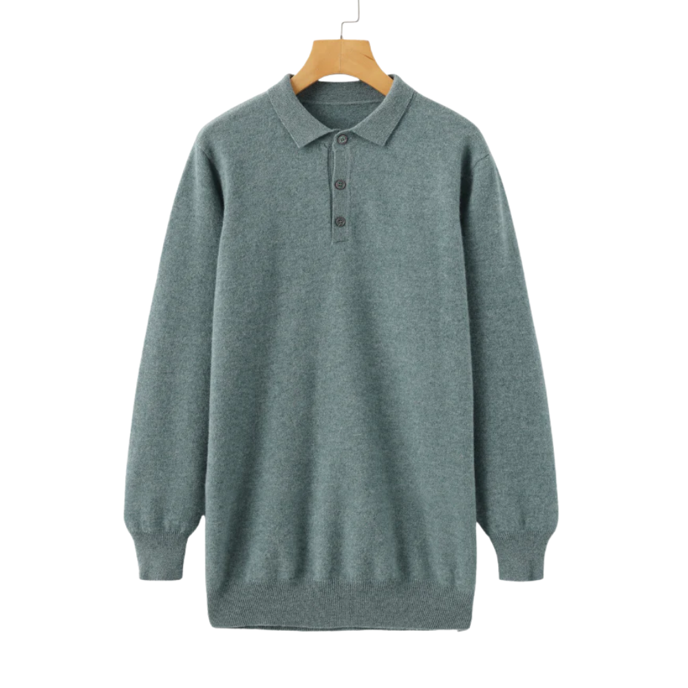 Leo - 100% cashmere polo shirt