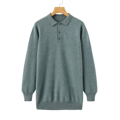 Leo - 100% cashmere polo shirt