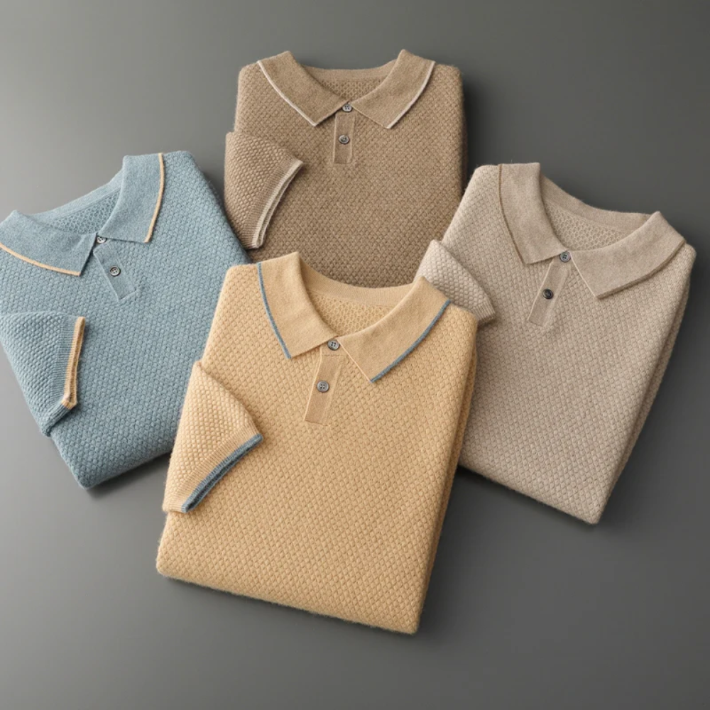 Aries - cashmere polo shirt