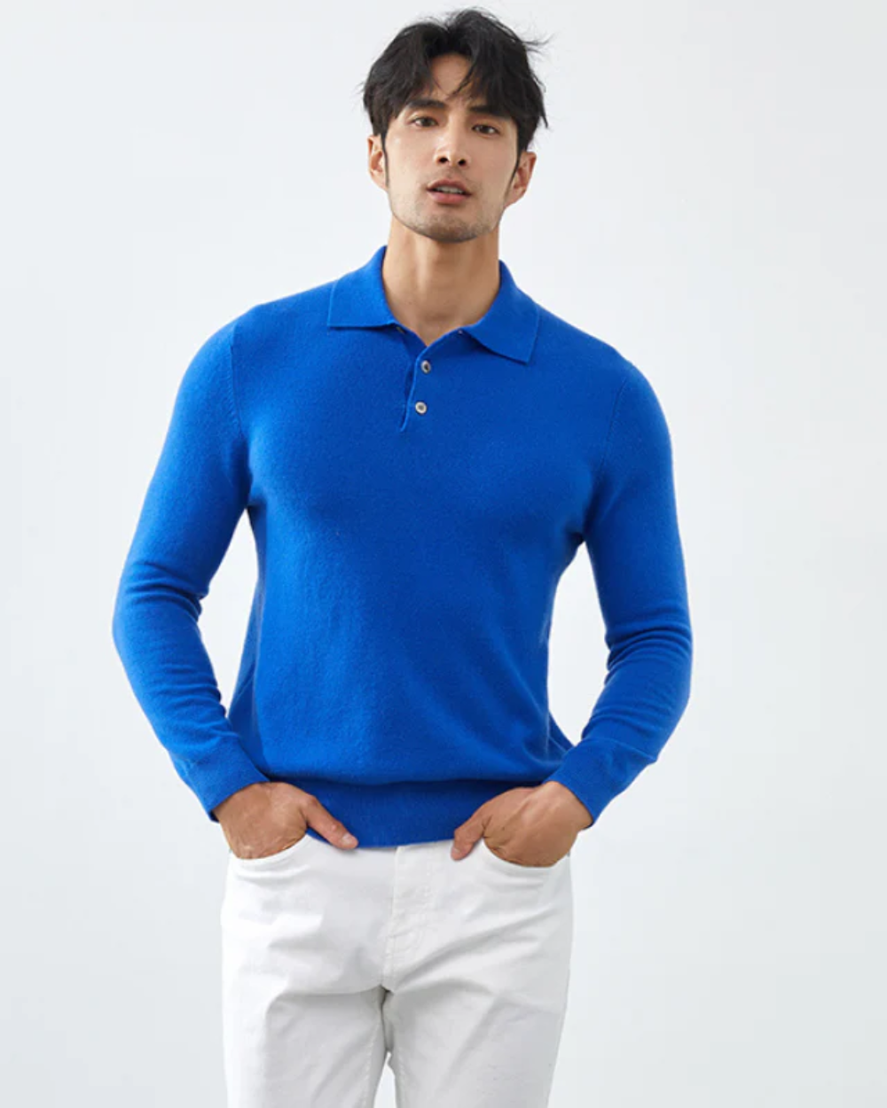 Paul Cashmere Polo Sweater
