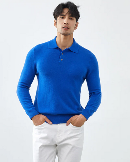 Paul Cashmere Polo Sweater