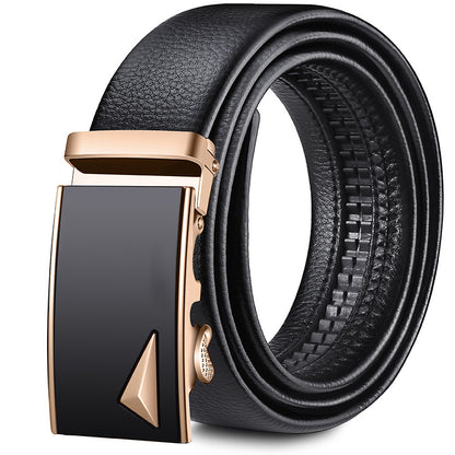 Perry™ | Men’s Soft Leather Belt – Automatic Buckle Casual Style