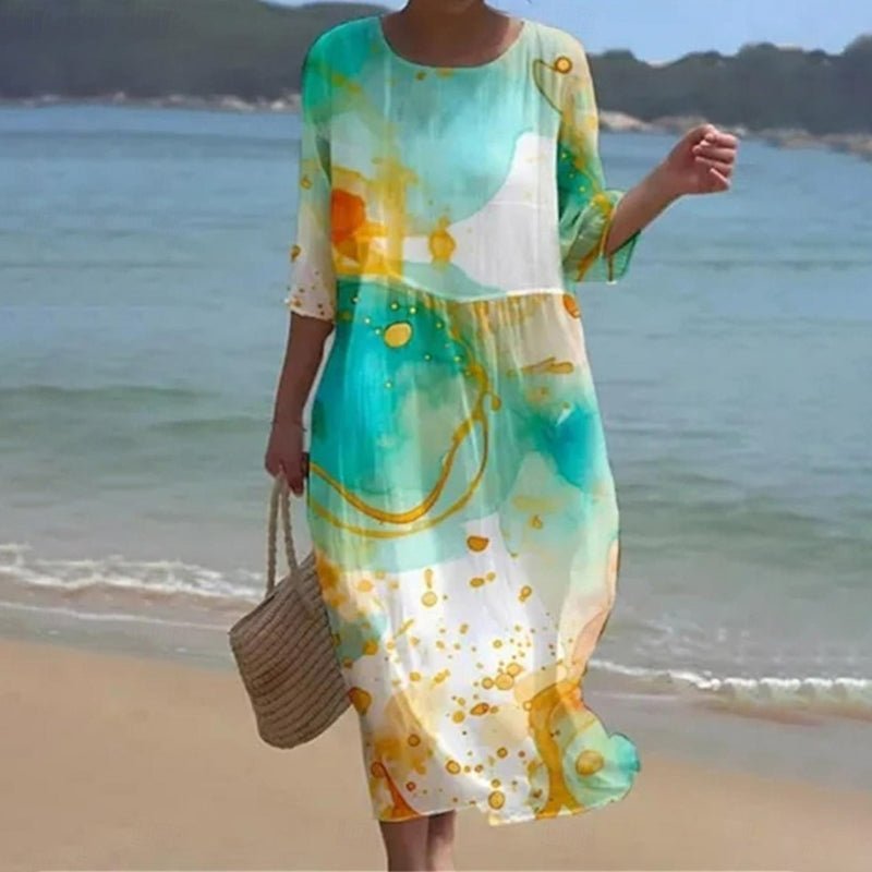 Verity™ | Sunset Bloom Maxi Dress