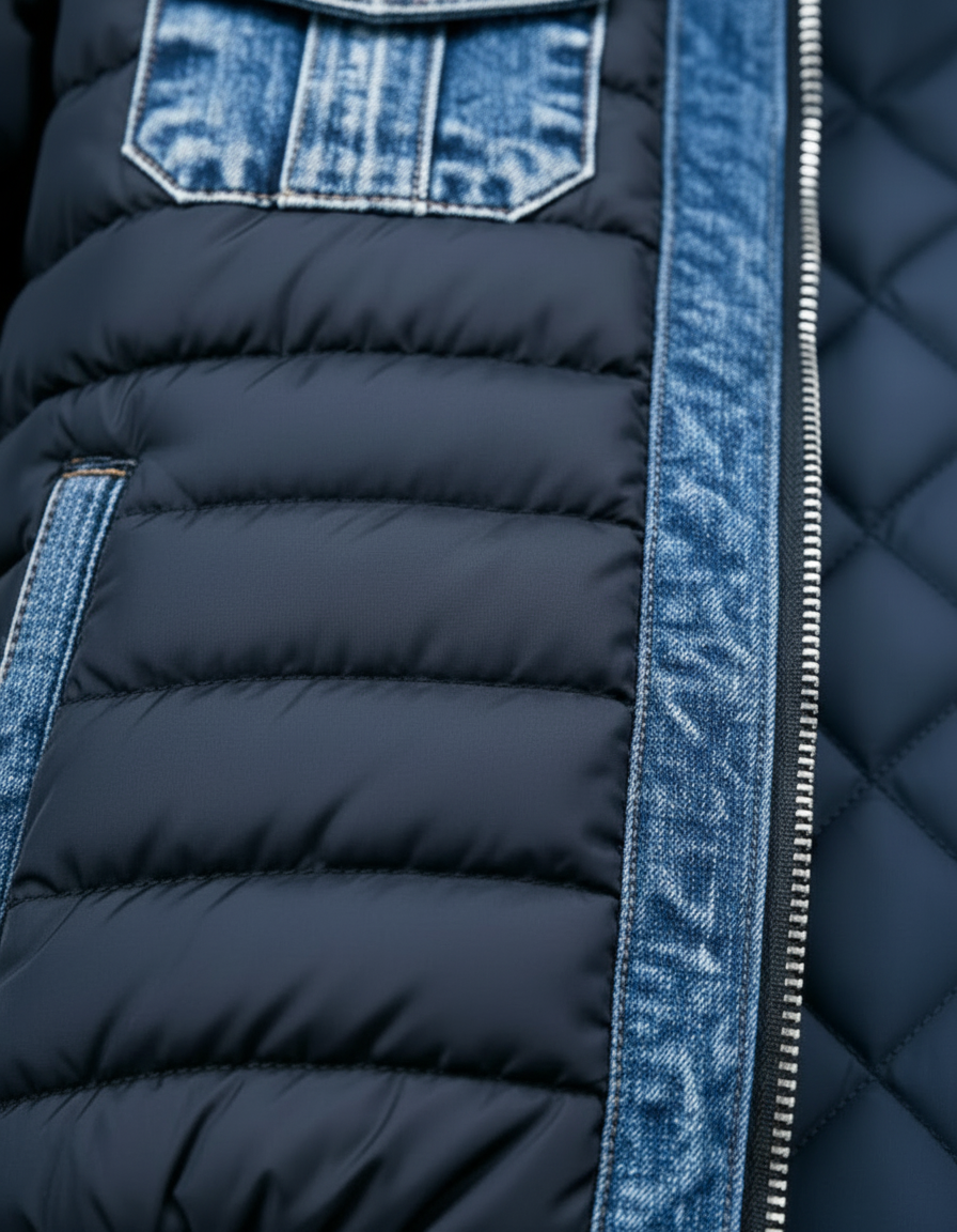MAX - HYBRID QUILTED DENIM JACKET