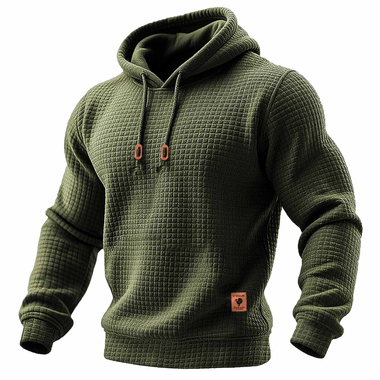 Kaelric™ | Quilted Waffle Knit Hoodie