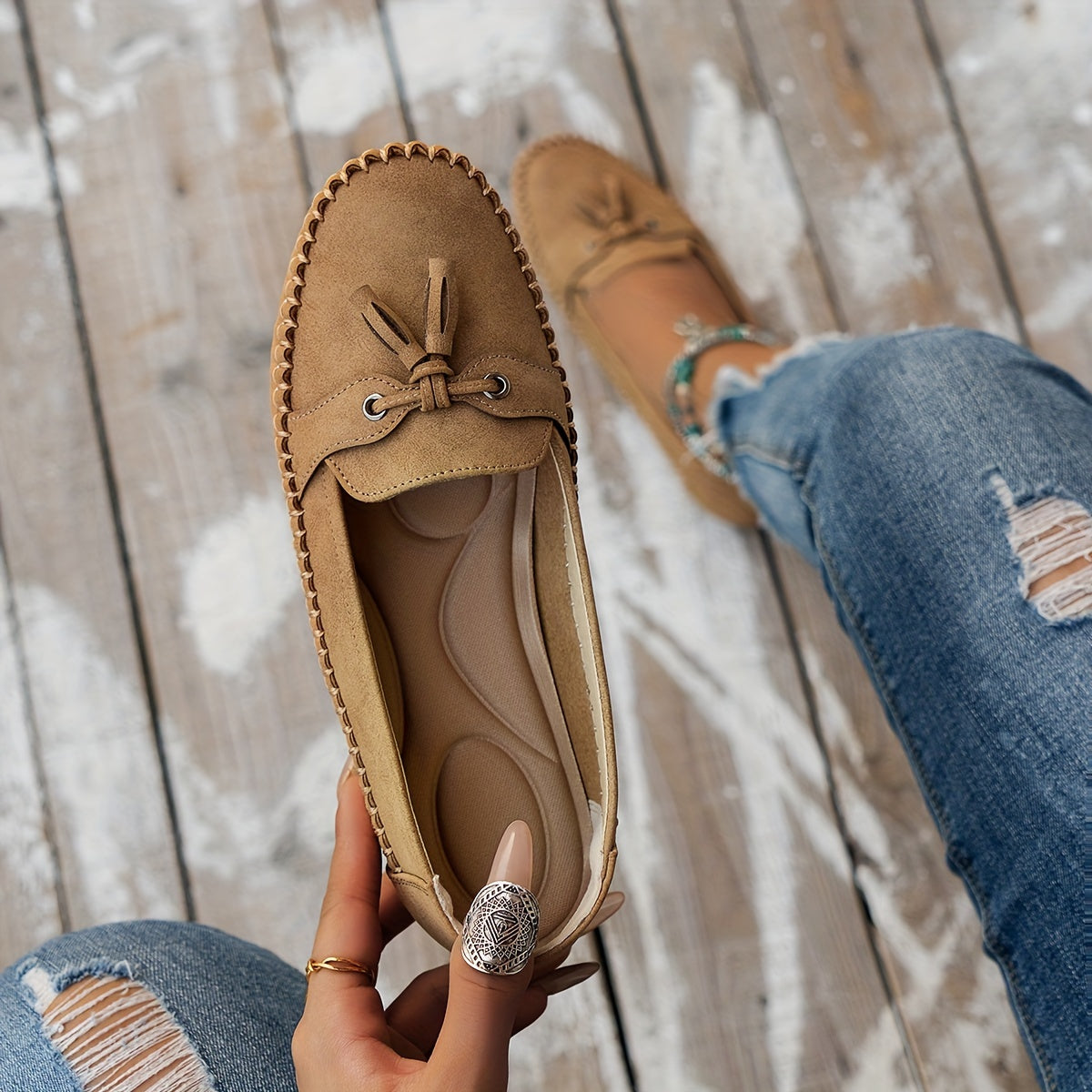 Nadine™ | Classic Loafers with Tassel Detail