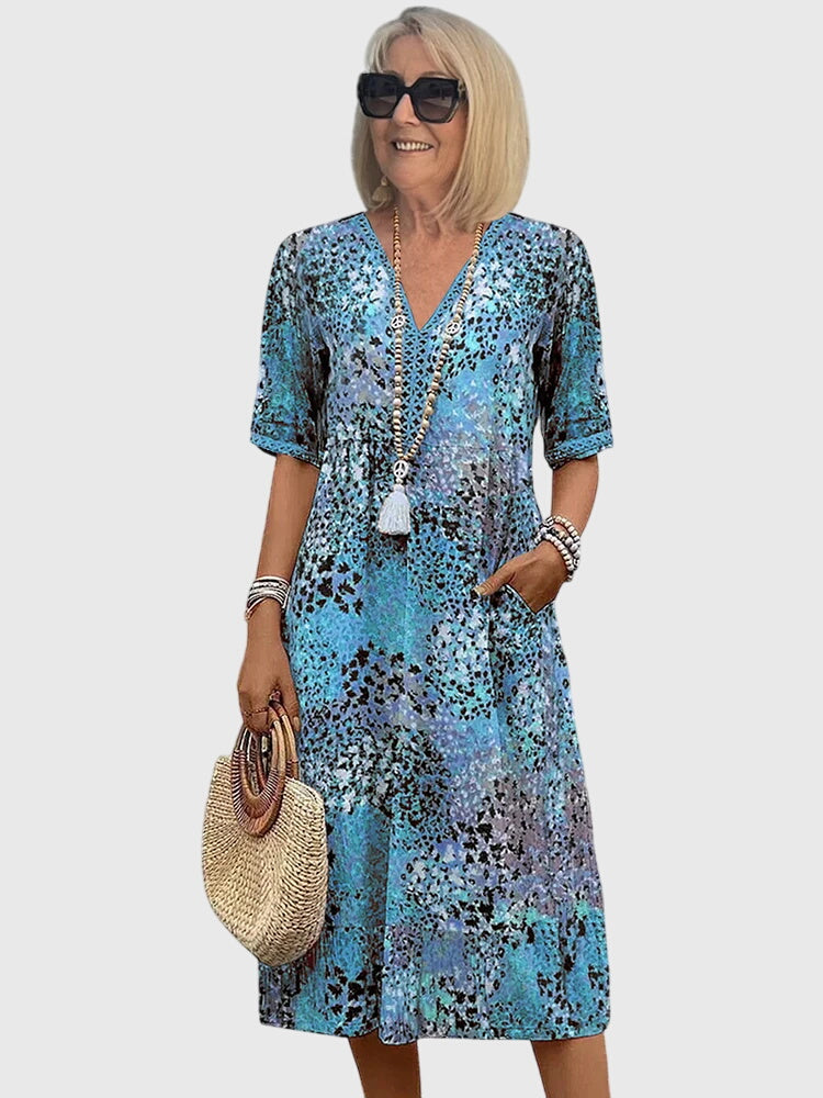 Bella™ | Elegant Floral Midi Dress
