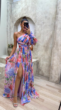Blue and pink