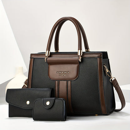 Luna™ | Elegant 3-Piece Leather Bag Set
