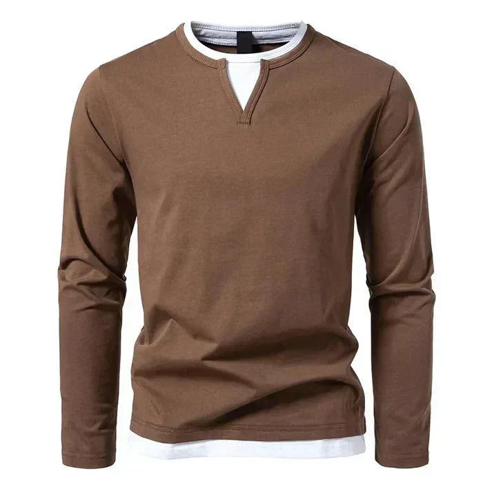 Alvin | Premium long-sleeved shirt made from combed cotton
